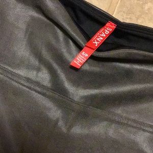 Spanx faux leather leggings small